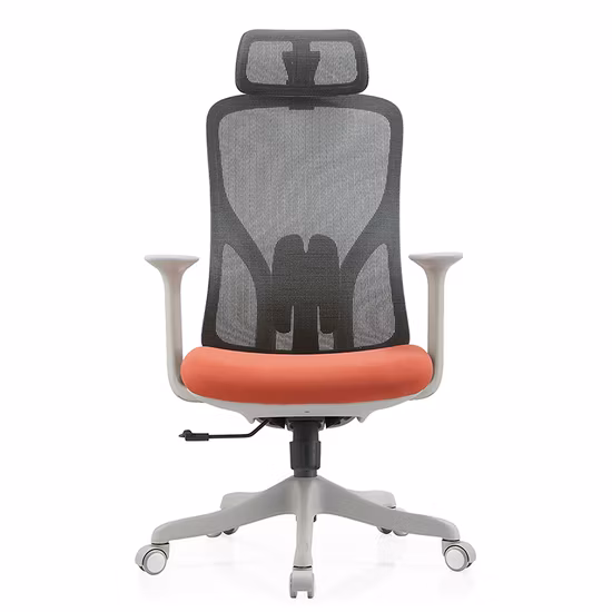 Erschwinglicher, ergonomischer, drehbarer Bürostuhl mit Netz-Doppelrückenlehne