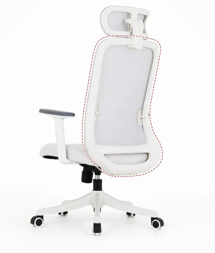 Ergonomischer Netz-Bürostuhl mit hoher Rückenlehne und einzigartigem Design mit 3D-verstellbarer Kopfstütze